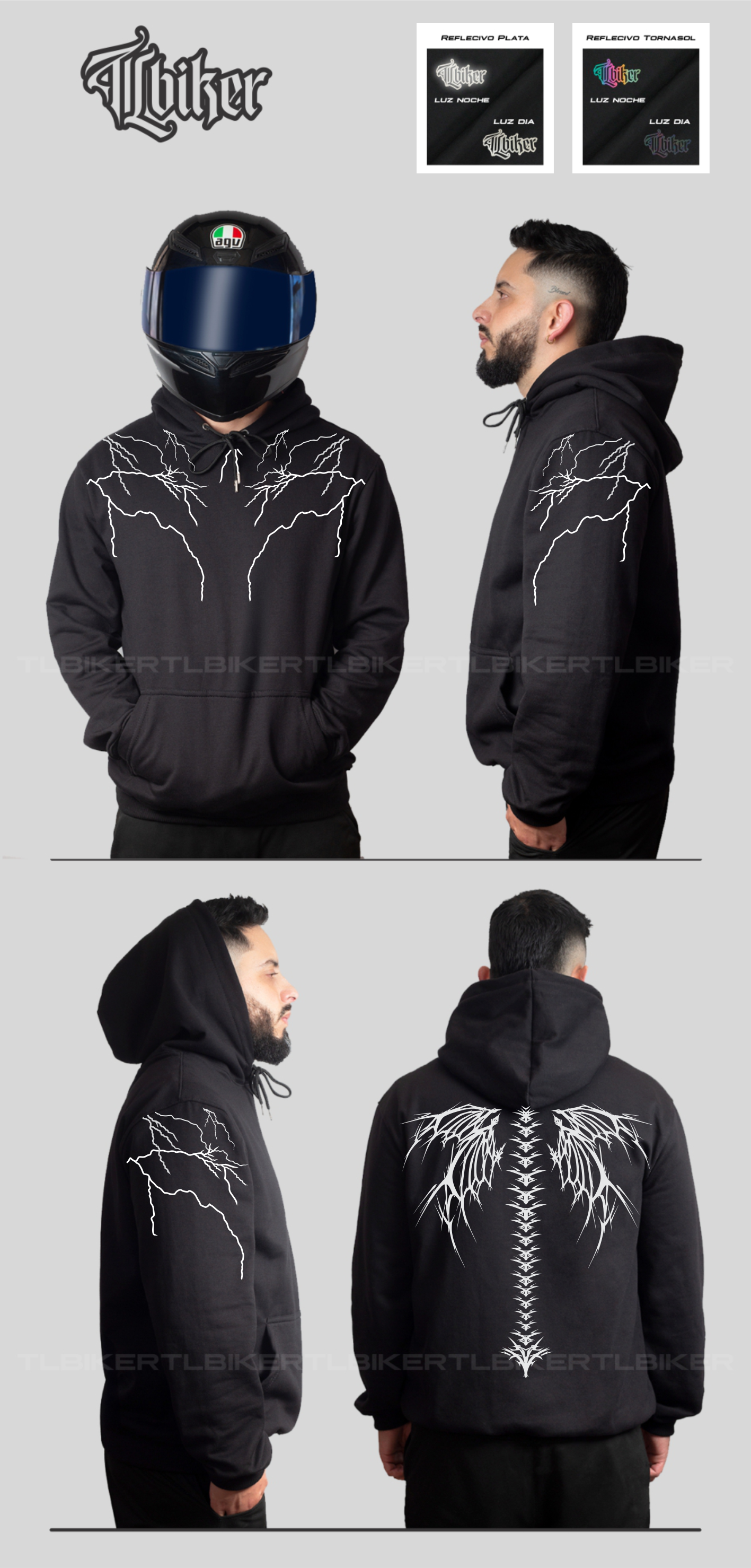 RAYOS HOODIE - BLACK