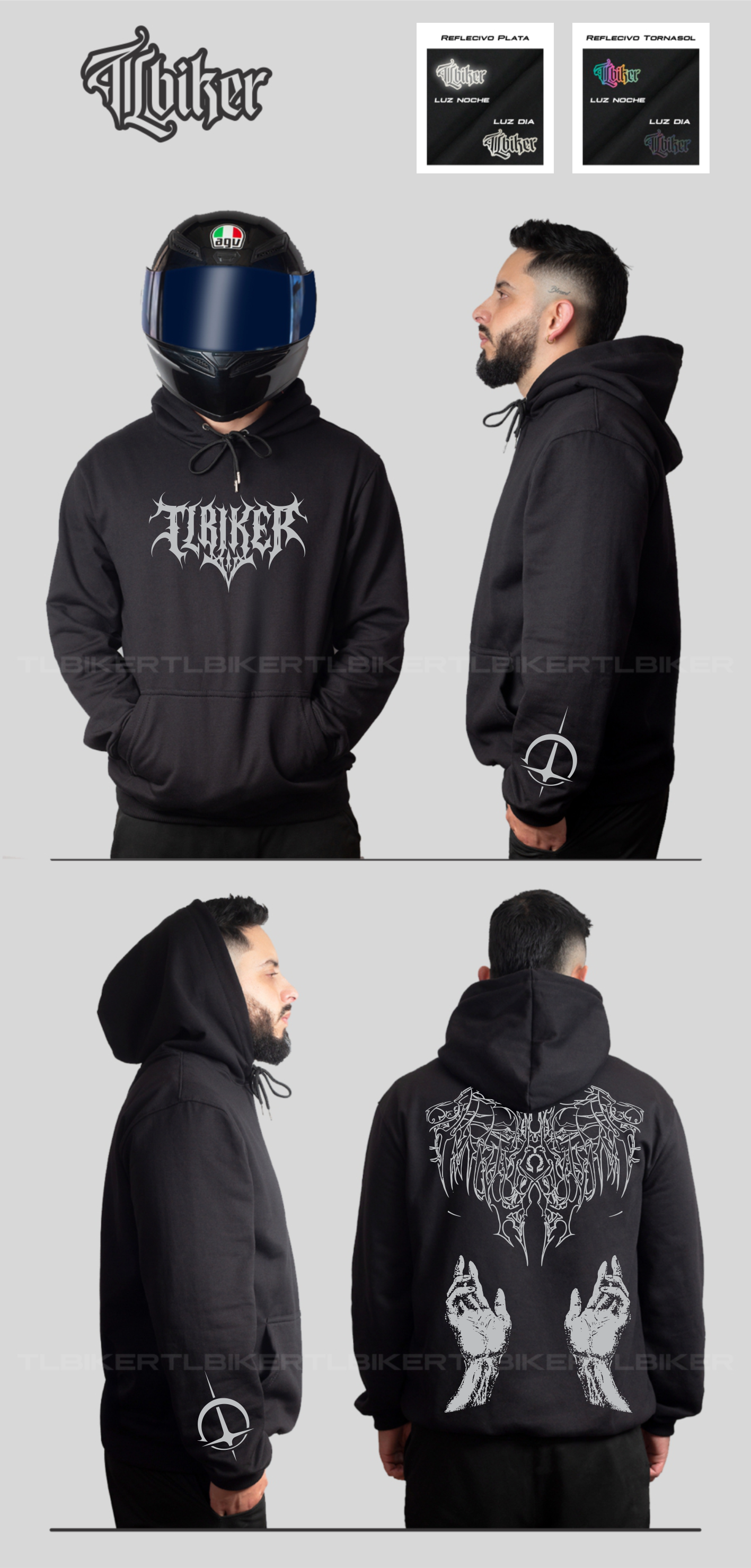 MANOS HOODIE - BLACK