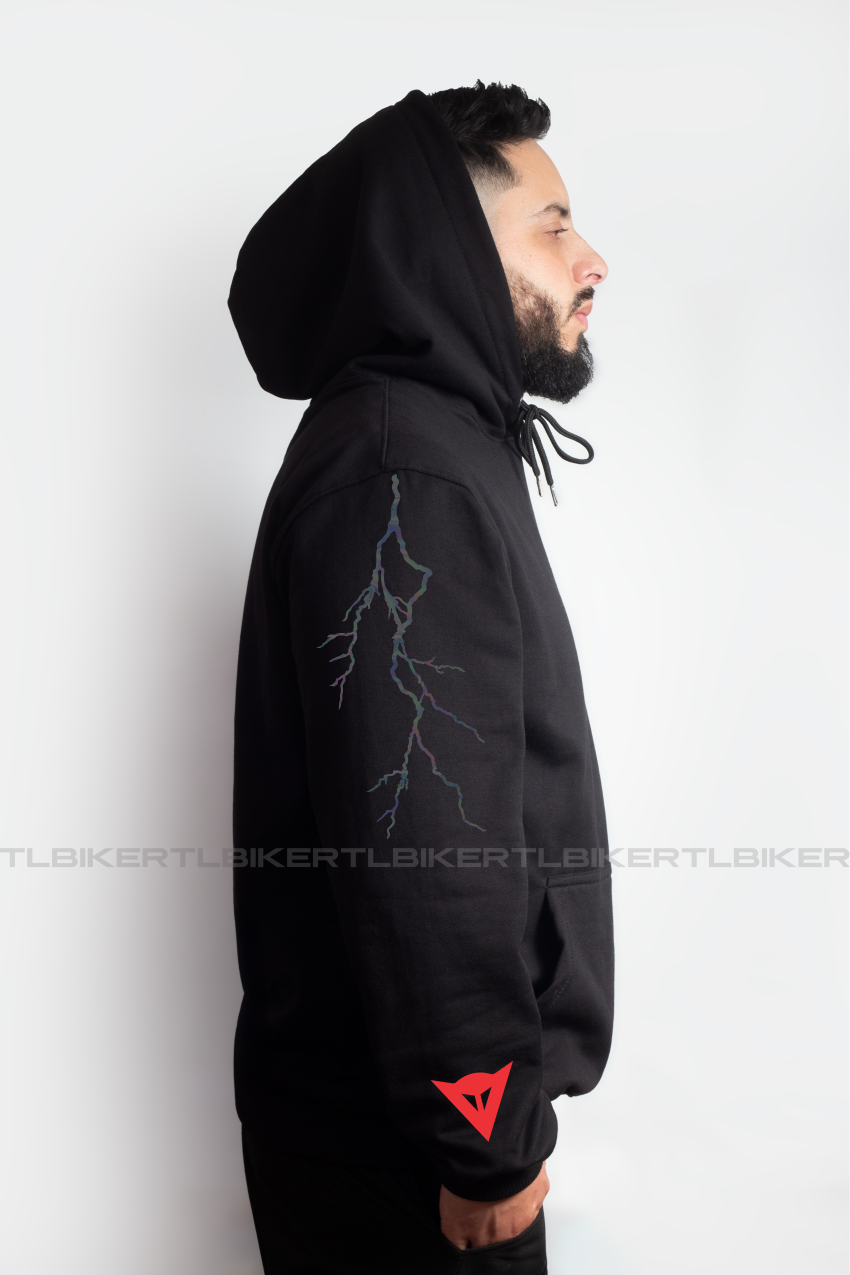 RED DN- HOODIE BLACK
