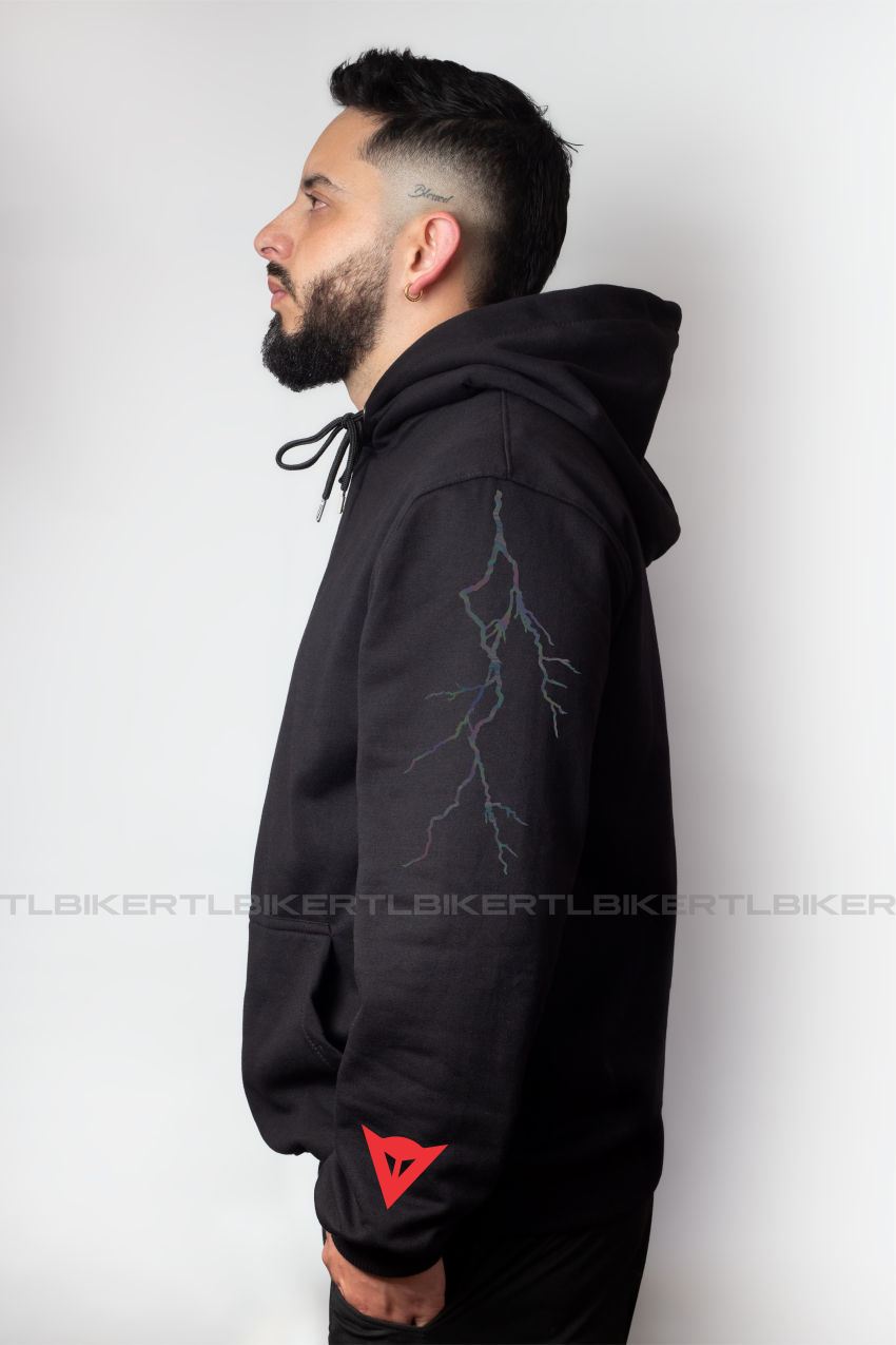 RED DN- HOODIE BLACK