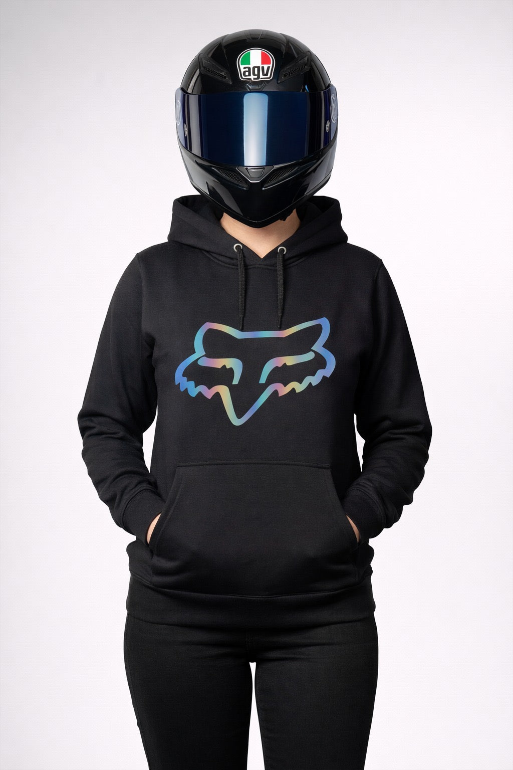 FOX HOODIE - BLACK