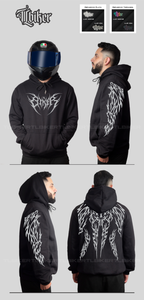 TRIBAL HOODIE - BLACK