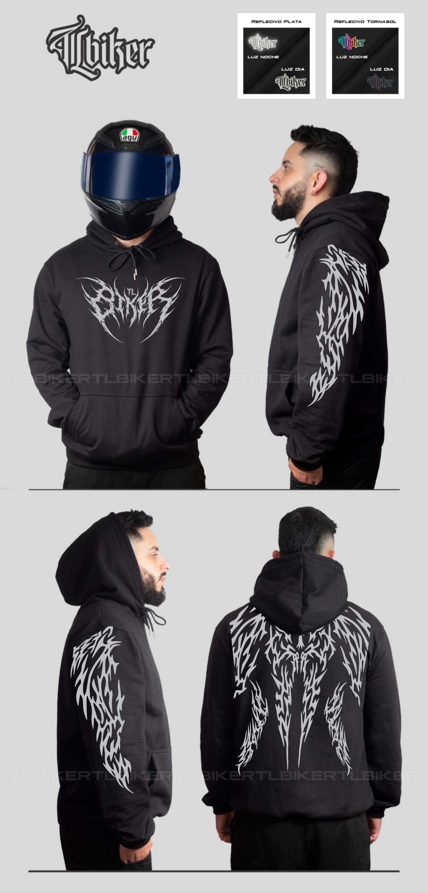 TRIBAL HOODIE - BLACK
