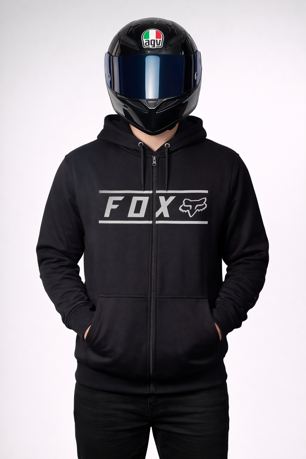 FX CREMALLERA HOODIE- BLACK