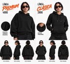 CORAZON MORADO HOODIE- BLACK