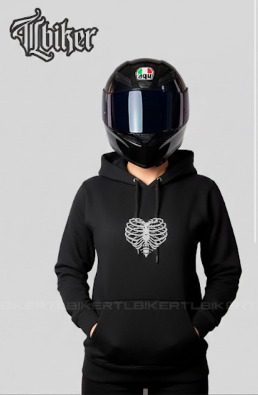 HUESOS HOODIE - BLACK