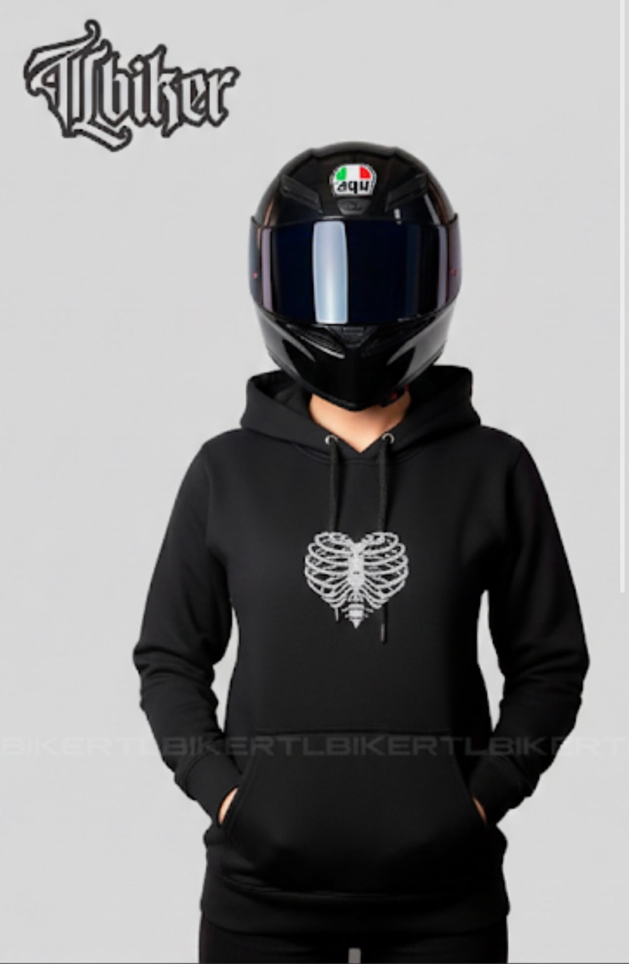 HUESOS HOODIE - BLACK
