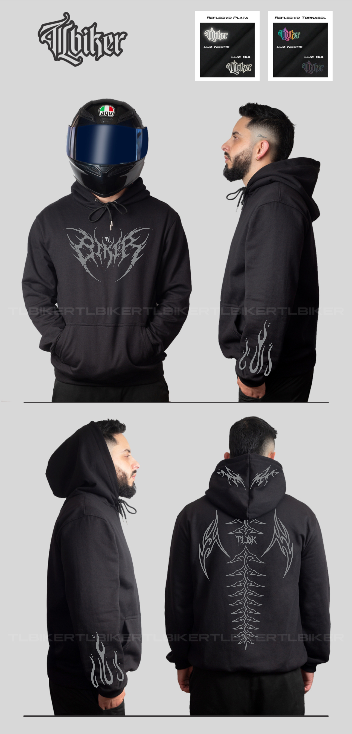 COLUMNA HOODIE  -BLACK