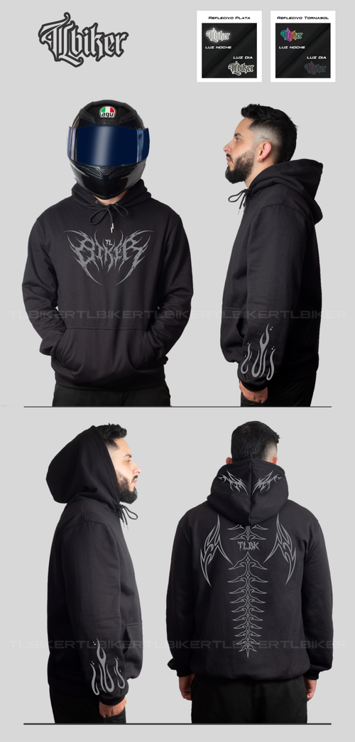 COLUMNA HOODIE  -BLACK