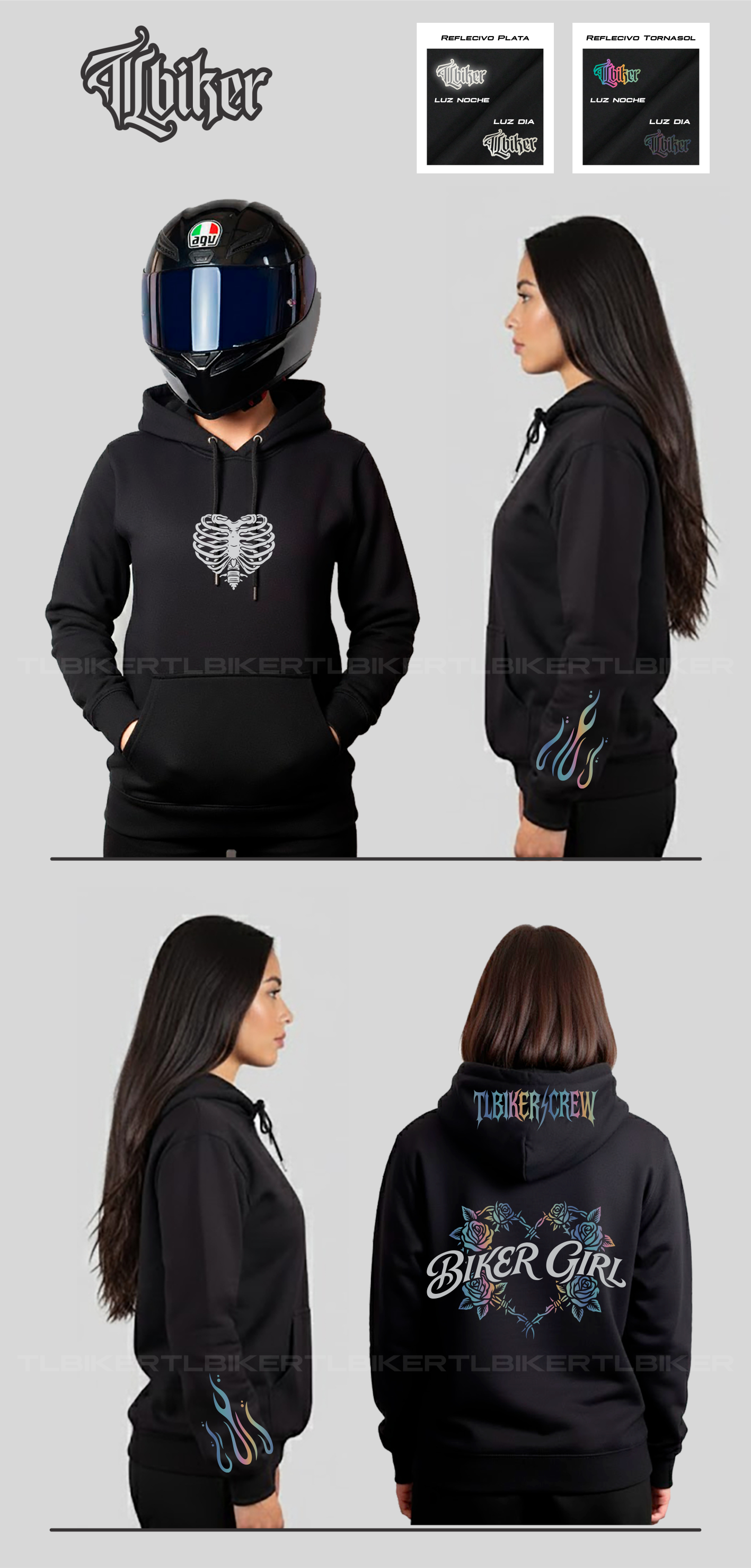 HUESOS HOODIE - BLACK