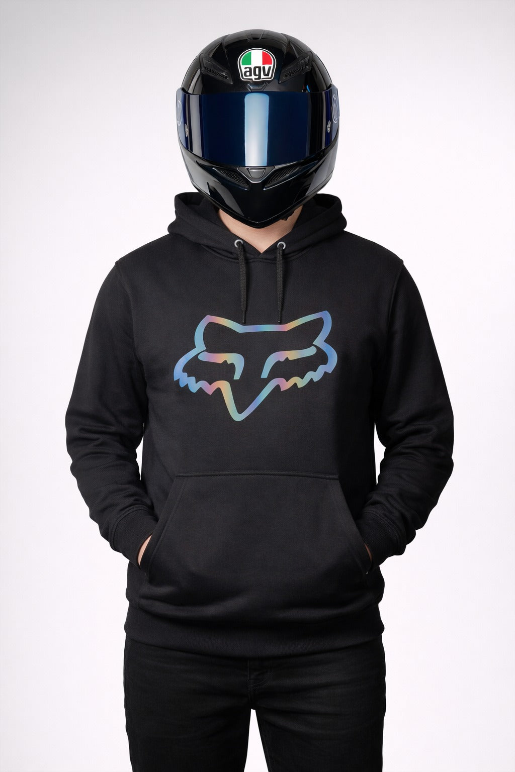 FOX HOODIE - BLACK