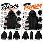 CORAZON MORADO HOODIE- BLACK