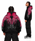 HOODIE MANCHATRIBAL-BLACK
