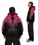 HOODIE MANCHATRIBAL-BLACK