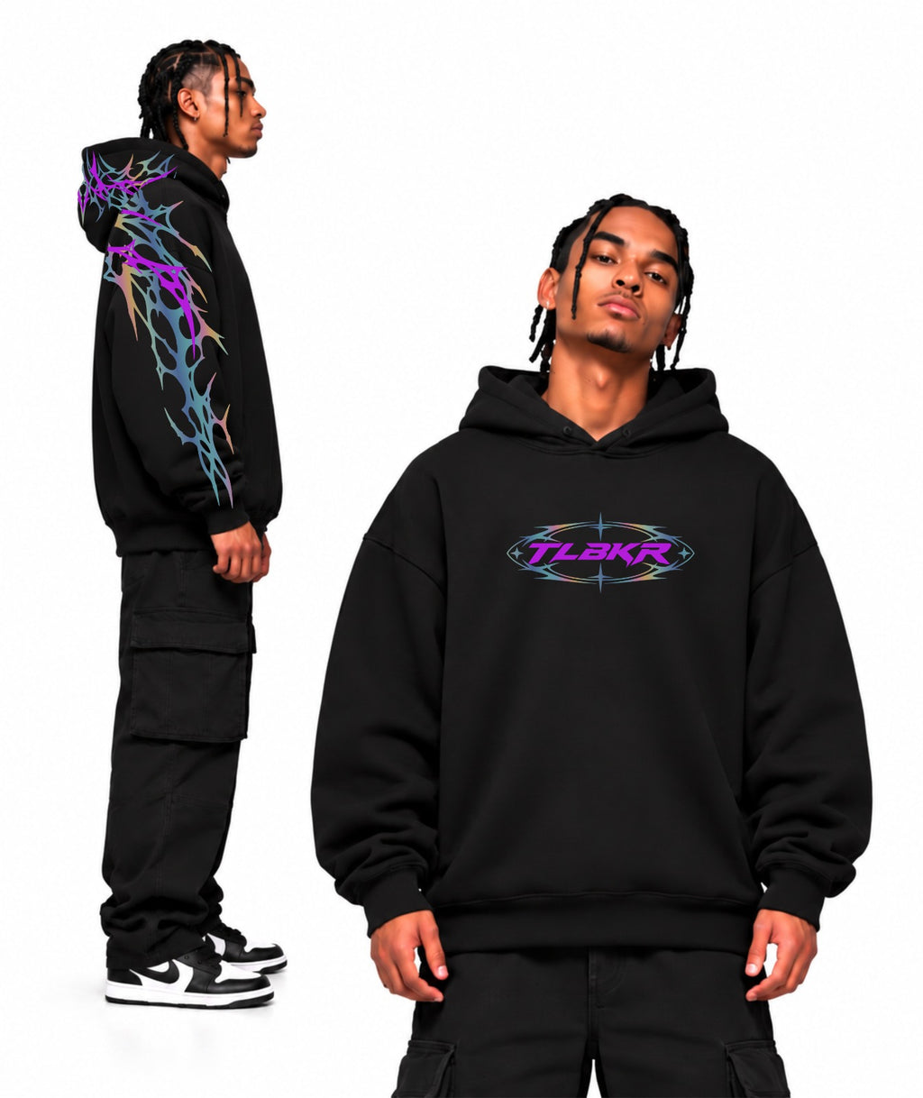 HOODIE TRIBALCOLOR NEW-BLACK