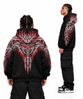 RED NEWTRIBAL- HOODIE BLACK