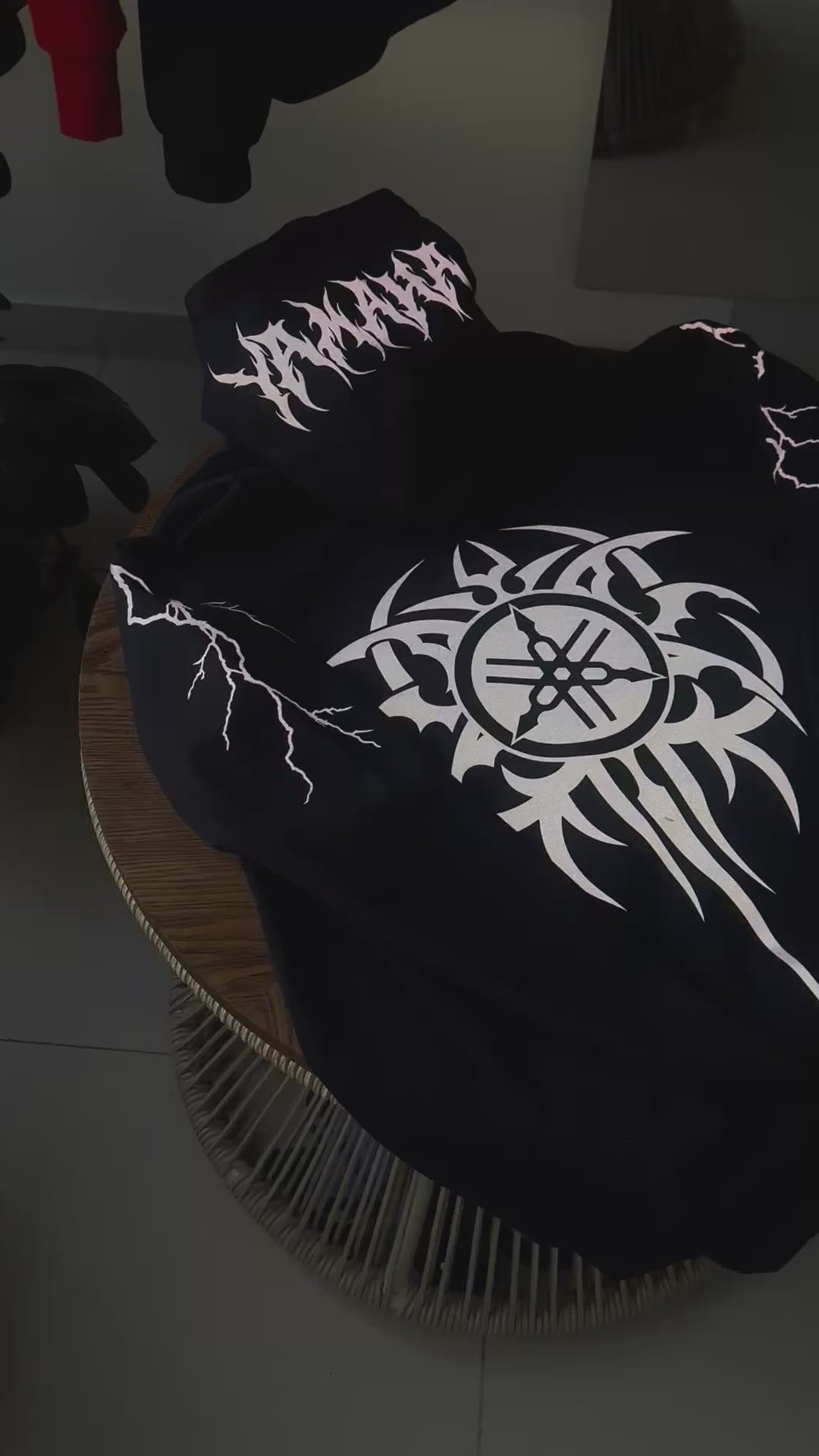 TRIBAL YAMAHA-HOODIE BLACK